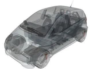Mercedes-Benz A-Class (2005) 3D Model preview