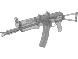 AKS 74U 3D Model preview