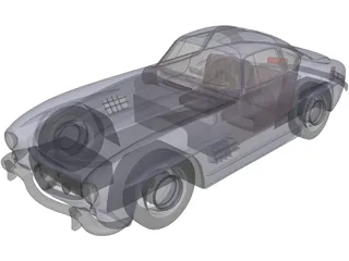 Mercedes-Benz 300 SL 3D Model preview
