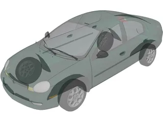 Dodge Neon 3D Model preview