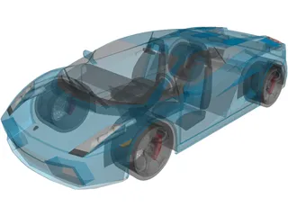Lamborghini Gallardo (2008) 3D Model preview