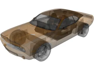 Dodge Challenger RT 3D Model preview