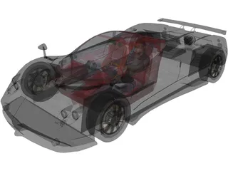 Pagani Zonda 3D Model preview