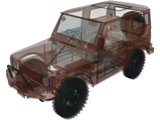 Suzuki Sierra 3D Model preview