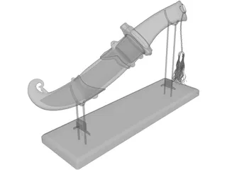 Chinese Sword 3D Model preview