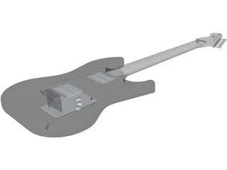 Fender Stratocaster 3D Model preview
