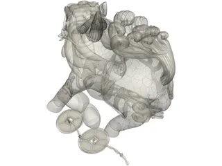 China Dragon 3D Model preview
