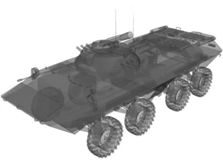 BTR-90 3D Model preview