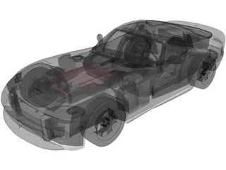 Dodge Viper GTS (1998) 3D Model preview