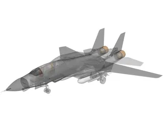 F-14 Tomcat 3D Model preview