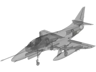 A-4 Skyhawk 3D Model preview