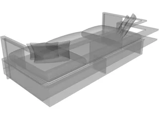 Sling Sofa 3D Model preview