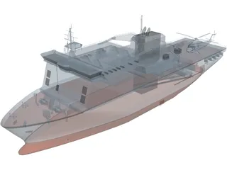 HMNZS Canterbury 3D Model preview