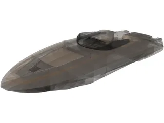Speed Boat 3D Model preview