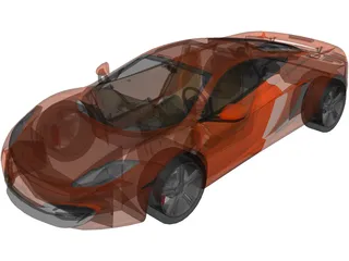 McLaren MP4-12C 3D Model preview