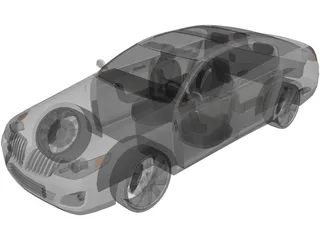 Lincoln MKS (2009) 3D Model preview