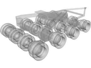 Jinker Truck 4x8 3D Model preview