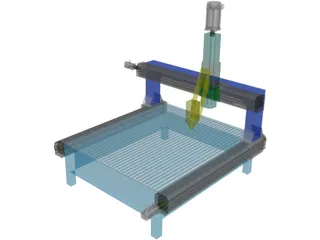 Milling Machine 3D Model preview