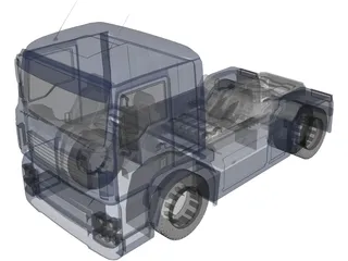 MAN TGA 3D Model preview