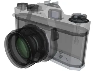 Pentax Spotmatic Camera 3D Model preview