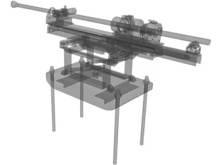 Rock Drilling Machine 3D Model preview