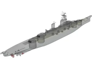 USS Montana 3D Model preview