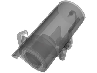 Sony Colour CCTV Security Camera 3D Model preview