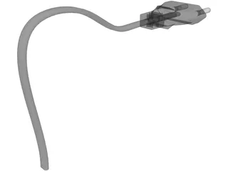 Plug Two-Pin 3D Model preview