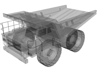 Mine Truck 3D Model preview