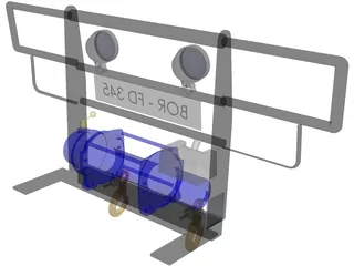 Winch Plate 3D Model preview