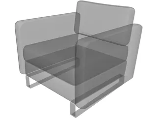 Armchair 3D Model preview
