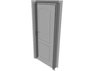 Western Door 3D Model preview