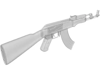 AK-47 3D Model preview