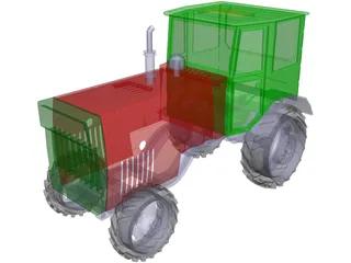 Tractor 3D Model preview