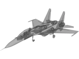 Sukhoi Su-30 3D Model preview