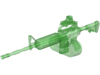 M4A1 3D Model preview
