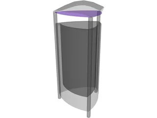Trash Can 3D Model preview