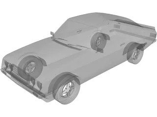Ford Escort MK2 3D Model preview