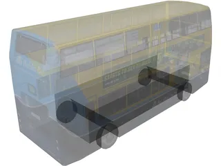 Dublin Bus 3D Model preview