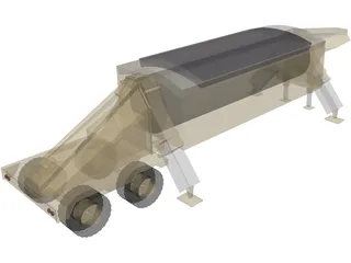 THAAD Radar 3D Model preview