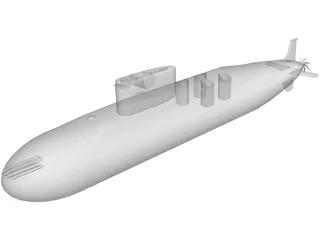 Arihant Class Missile Submarine 3D Model preview