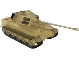 King Tiger 3D Model preview