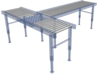 Conveyor Belt 3D Model preview