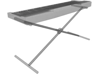 Keyboard Electric 3D Model preview