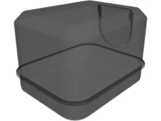Cat Toilet 3D Model preview