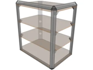 Stereo Rack 3D Model preview
