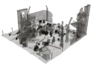 City Ruins 3D Model preview