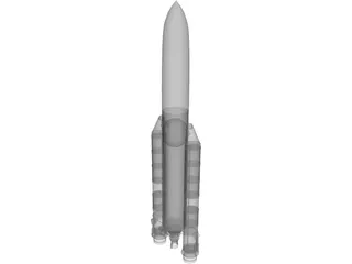 Ariane 5 3D Model preview