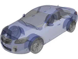 Opel Insignia (2009) 3D Model preview