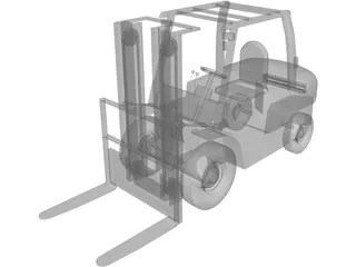 Forklift 54in 3D Model preview